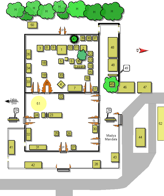 Denah Lokasi Pura
